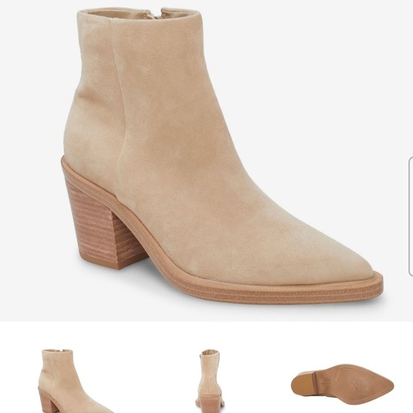 VINCE CAMUTO RINVILLA BOOTIE TAUPE 8.5 NEW - Picture 1 of 8